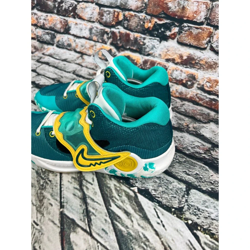 Nike KD Trey 5 Basketball Shoes Sneakers Teal Yellow Clear  display picture 3